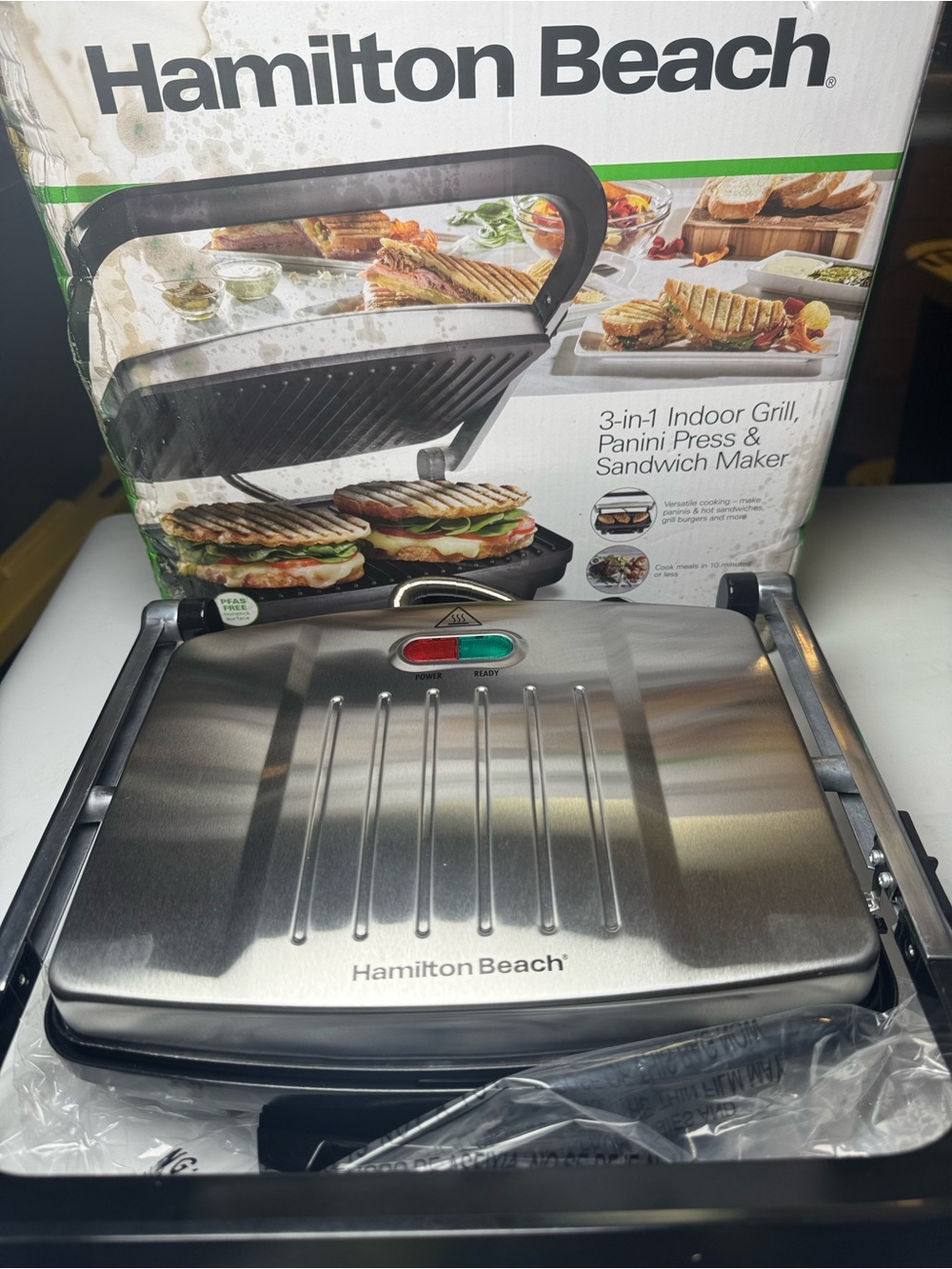 Hamilton beach 3 in 1 Hamilton grill panini press sandwich maker